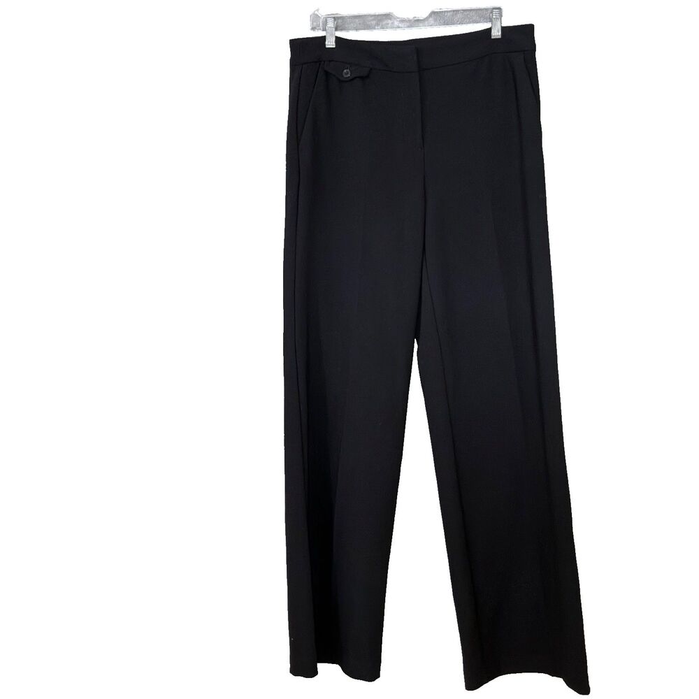 Loft  Trouser pants Tall Women 10T Black Straight Leg Office Pants